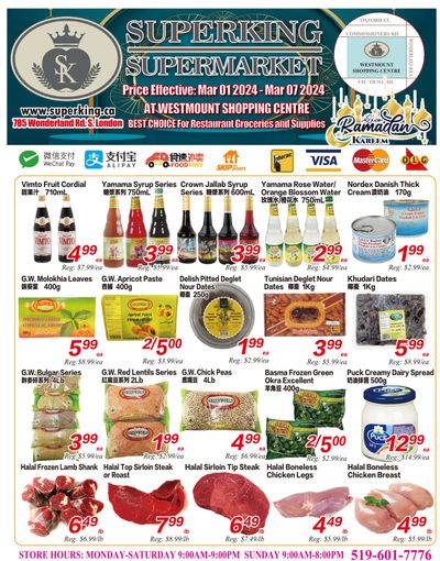 Superking Supermarket (London) Flyer March 1 to 7
