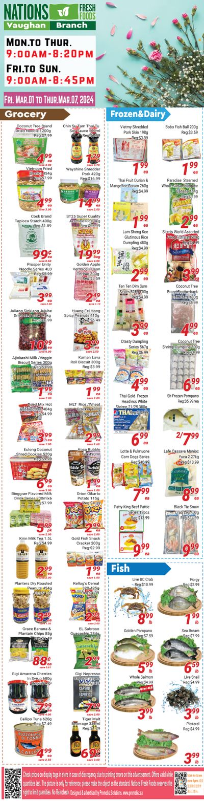 Nations Fresh Foods (Vaughan) Flyer March 1 to 7