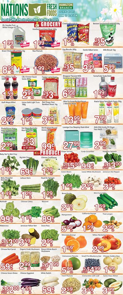 Nations Fresh Foods (Hamilton) Flyer March 1 to 7