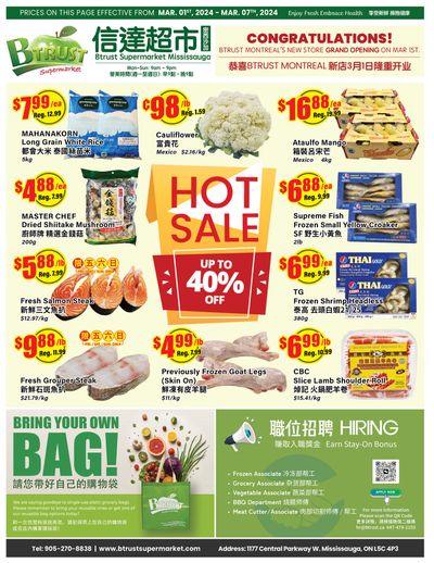 Btrust Supermarket (Mississauga) Flyer March 1 to 7