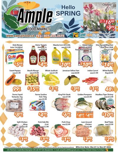 Ample Food Market (Brampton) Flyer March 1 to 7