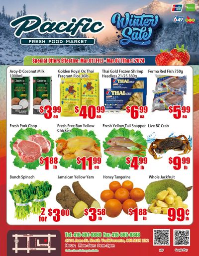 Pacific Fresh Food Market (North York) Flyer March 1 to 7
