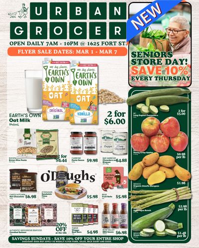 Urban Grocer Flyer March 1 to 7