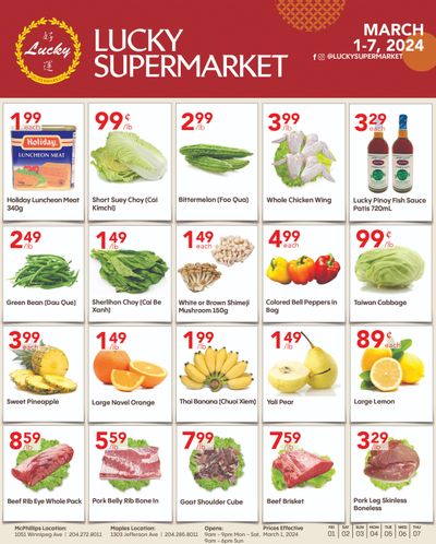 Lucky Supermarket (Winnipeg) Flyer March 1 to 7