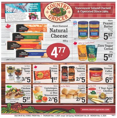 Country Grocer Flyer March 1 to 7