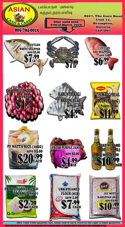 Asian Cash & Carry Flyer March 1 to 7