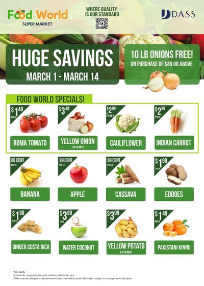 Food World Supermarket Flyer March 1 to 14