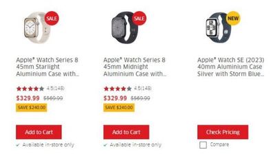 The Source Canada: Save up to $240 on Apple Watch Series 8 + Save up to 50% on Select Items