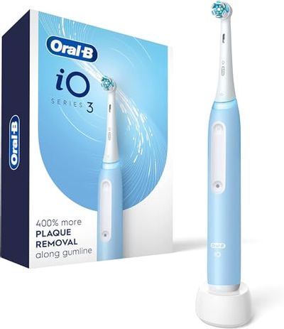 Oral-B iO3 Electric Toothbrush (1) with (1) Charger, Rechargeable, Blue $55.94 (Reg $99.99)