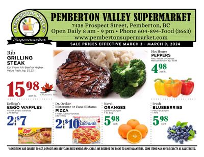 Pemberton Valley Supermarket Flyer March 3 to 9