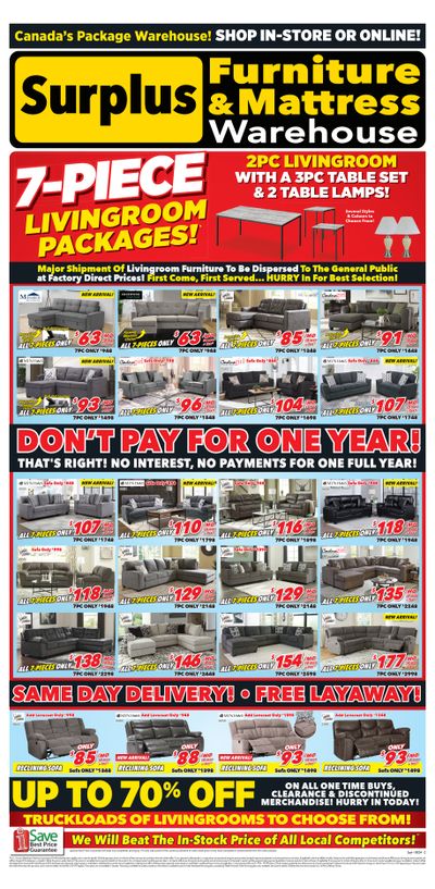Surplus Furniture & Mattress Warehouse (Sydney) Flyer March 4 to 17