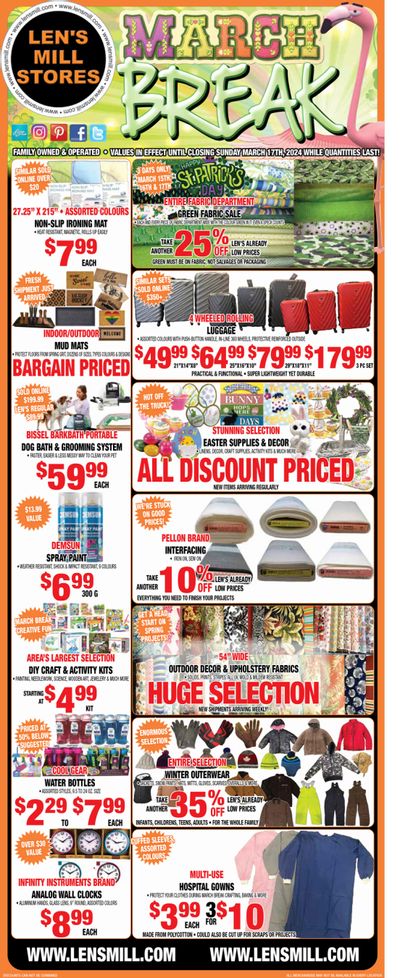 Len's Mill Stores Flyer March 4 to 17