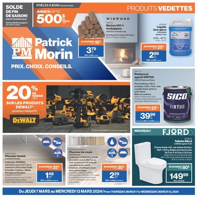Patrick Morin Flyer March 7 to 13