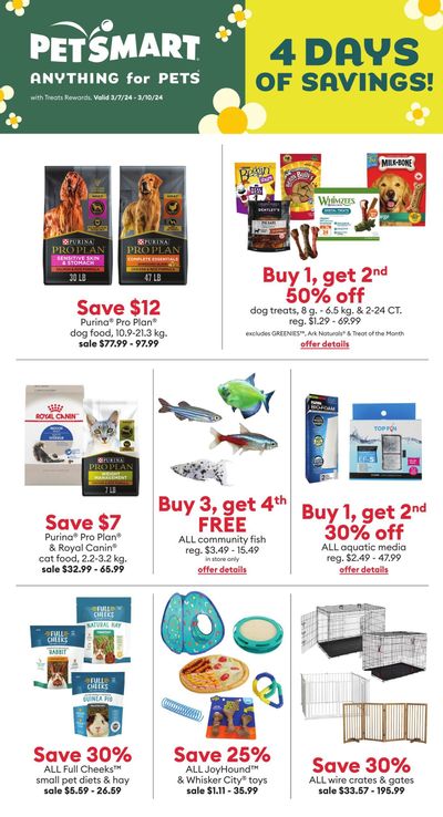 PetSmart Flyer March 7 to 10