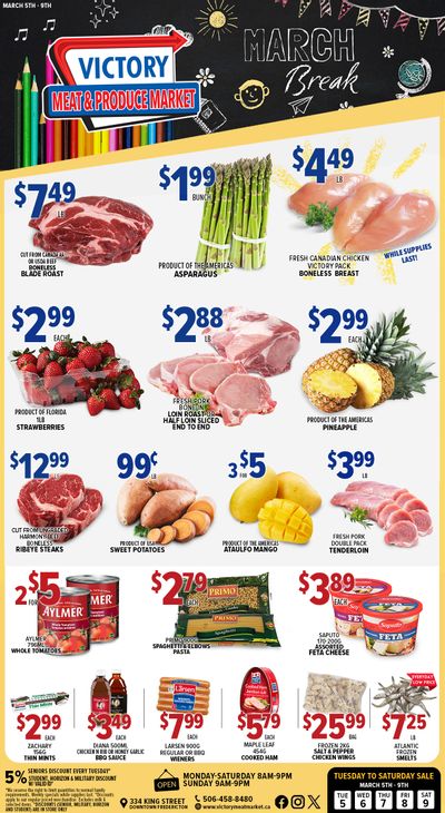 Victory Meat Market Flyer March 5 to 9