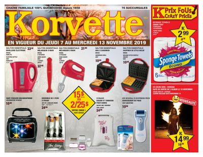 Korvette Flyer November 7 to 13