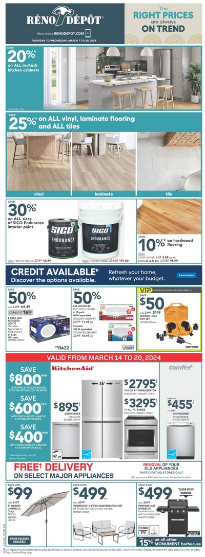 Reno Depot Flyer March 7 to 20