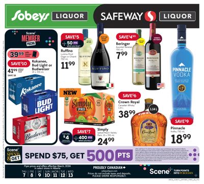 Sobeys/Safeway (AB) Liquor Flyer March 7 to 13