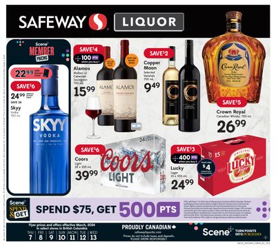 Safeway (BC) Liquor Flyer March 7 to 13