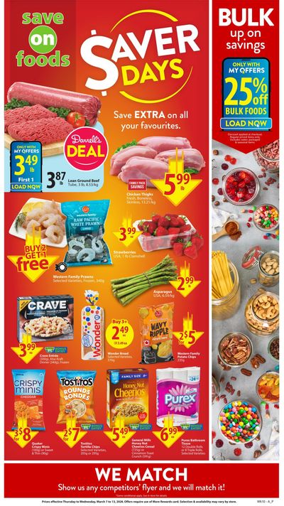 Save On Foods (BC) Flyer March 7 to 13