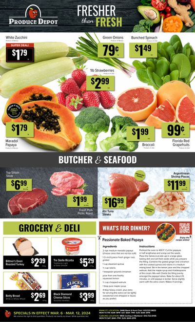 Produce Depot Flyer March 6 to 12
