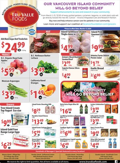 Tru Value Foods Flyer March 6 to 12