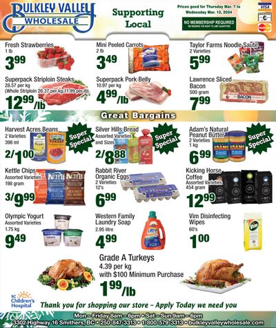 Bulkley Valley Wholesale Flyer March 7 to 13