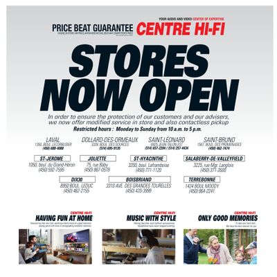 Centre Hi-Fi Flyer May 29 to June 4