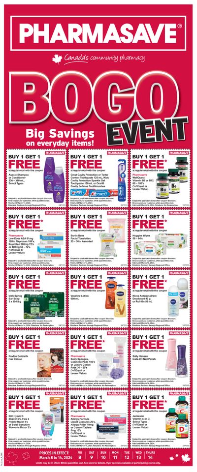 Pharmasave (Atlantic) Flyer March 8 to 14