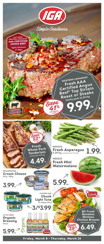 IGA Stores of BC Flyer March 8 to 14