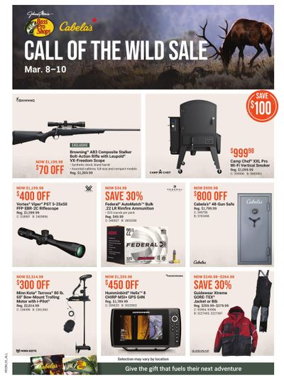 Cabela's Flyer March 8 to 10