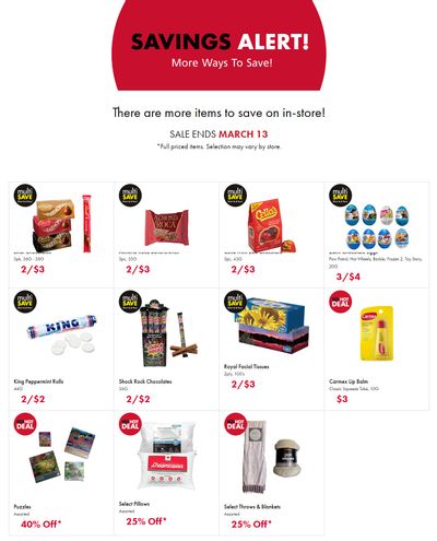 The Bargain Shop & Red Apple Stores Savings Alert Flyer March 7 to 13