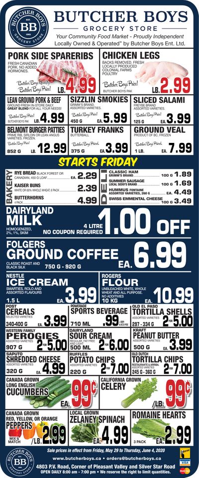 Butcher Boys Grocery Store Flyer May 29 to June 4