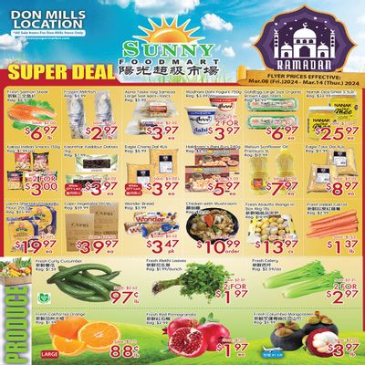 Sunny Foodmart (Don Mills) Flyer March 8 to 14