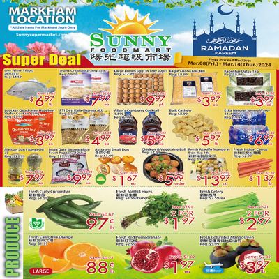 Sunny Foodmart (Markham) Flyer March 8 to 14