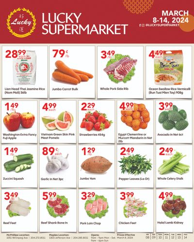 Lucky Supermarket (Winnipeg) Flyer March 8 to 14