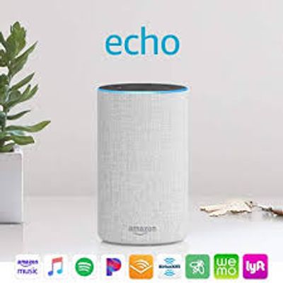 Amazon Echo 2nd Generation - Sandstone Fabric on Sale for $49.99 (Save $80.00) at The Source Canada