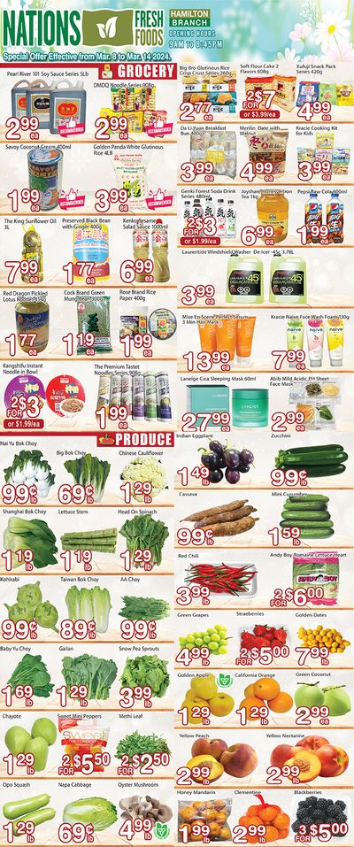 Nations Fresh Foods (Hamilton) Flyer March 8 to 14