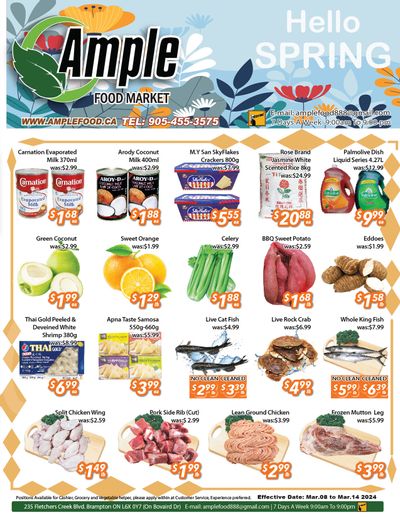 Ample Food Market (Brampton) Flyer March 8 to 14