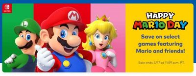 Nintendo Canada Mario Day Sale: Save up to 65% Off On Select Games Featuring Mario and Friends
