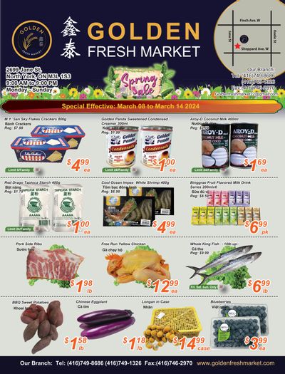 Golden Fresh Market Flyer March 8 to 14