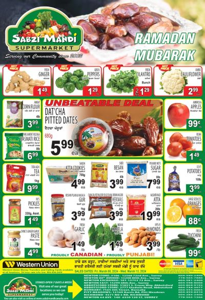 Sabzi Mandi Supermarket Flyer March 8 to 13