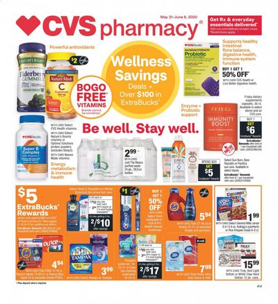 CVS Pharmacy Weekly Ad & Flyer May 31 to June 6