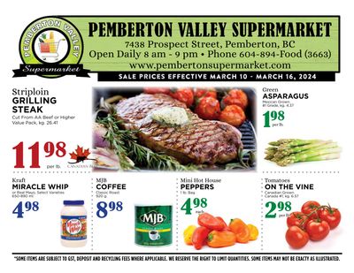Pemberton Valley Supermarket Flyer March 10 to 16