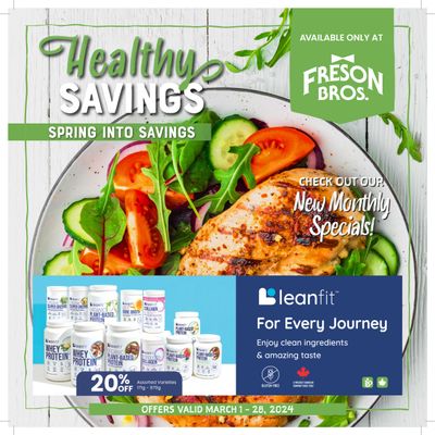 Freson Bros. Healthy Essentials Flyer March 8 to 14