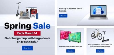 Best Buy Canada Spring Sale: Save up to $200 on Laptops, $500 on Select TVs, $900 on E-Bikes + More