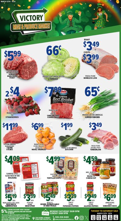 Victory Meat Market Flyer March 12 to 16