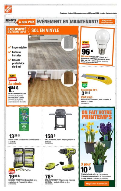 Home Depot (QC) Flyer March 14 to 20