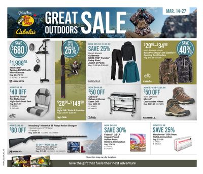 Cabela's Flyer March 14 to 27