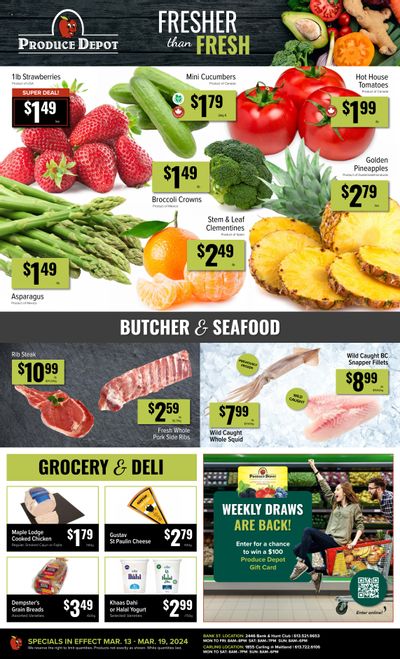 Produce Depot Flyer March 13 to 19